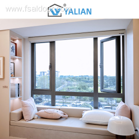 Double Soundproof Glazed Casement Windows Nylon Screens